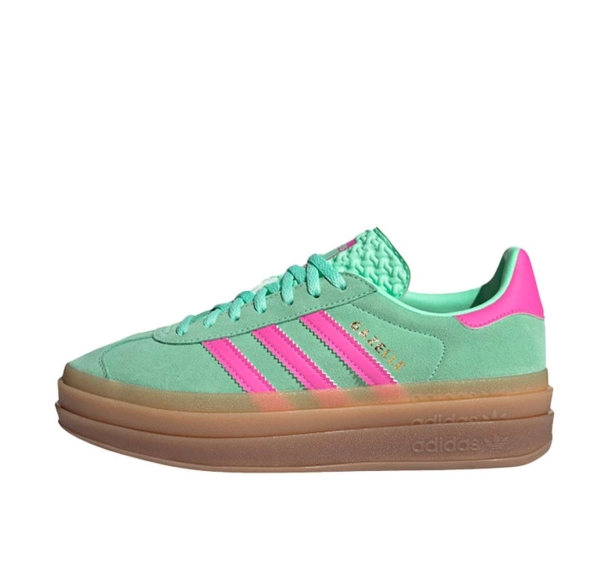 Adidas Gazelle Bold Pulse Mint Screaming Pink H06125